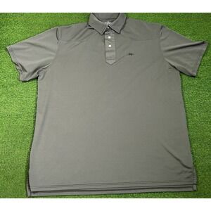 Texas Standard Lariat Western Polo 2XL Olive Drab Performance Golf Barbwire MINT